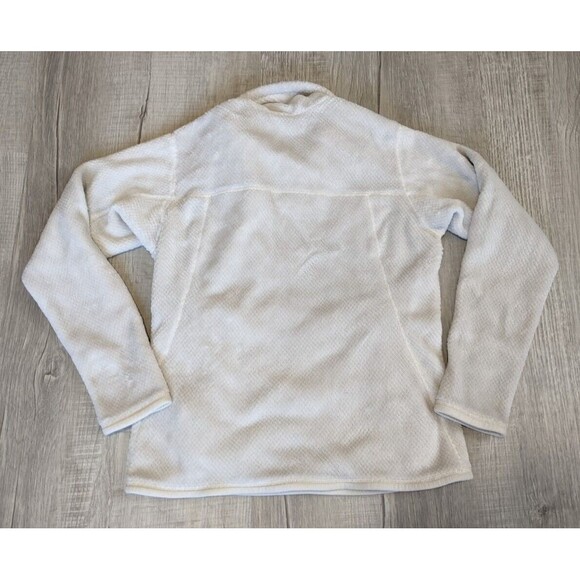 Patagonia Women's Re-Tool Snap T Pullover White Polartec Fleece Sweater Sz S - Picture 5 of 8